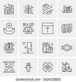 16 Business Universal Icons Vector. Creative Icon Illustration to use in web and Mobile Related project.