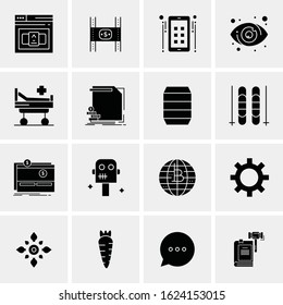 16 Business Universal Icons Vector. Creative Icon Illustration to use in web and Mobile Related project.