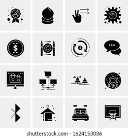 16 Business Universal Icons Vector. Creative Icon Illustration to use in web and Mobile Related project.