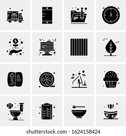 16 Business Universal Icons Vector. Creative Icon Illustration to use in web and Mobile Related project.