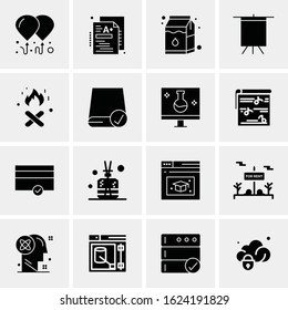 16 Business Universal Icons Vector. Creative Icon Illustration to use in web and Mobile Related project.