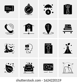 16 Business Universal Icons Vector. Creative Icon Illustration to use in web and Mobile Related project.
