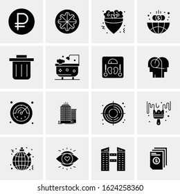 16 Business Universal Icons Vector. Creative Icon Illustration to use in web and Mobile Related project.
