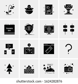 16 Business Universal Icons Vector. Creative Icon Illustration to use in web and Mobile Related project.