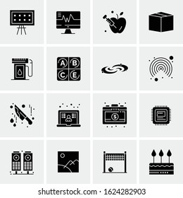16 Business Universal Icons Vector. Creative Icon Illustration to use in web and Mobile Related project.