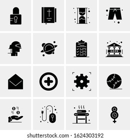 16 Business Universal Icons Vector. Creative Icon Illustration to use in web and Mobile Related project.