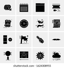 16 Business Universal Icons Vector. Creative Icon Illustration to use in web and Mobile Related project.