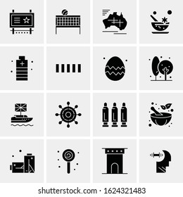 16 Business Universal Icons Vector. Creative Icon Illustration to use in web and Mobile Related project.
