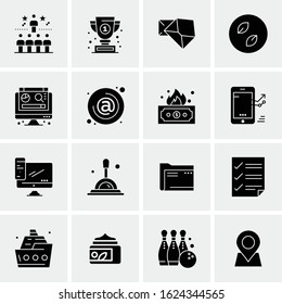 16 Business Universal Icons Vector. Creative Icon Illustration to use in web and Mobile Related project.