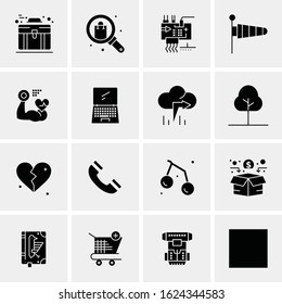 16 Business Universal Icons Vector. Creative Icon Illustration to use in web and Mobile Related project.