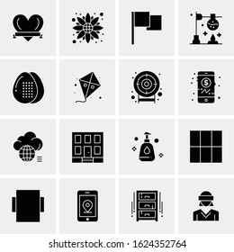 16 Business Universal Icons Vector. Creative Icon Illustration to use in web and Mobile Related project.