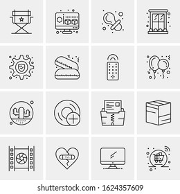 16 Business Universal Icons Vector. Creative Icon Illustration to use in web and Mobile Related project.