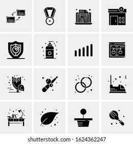 16 Business Universal Icons Vector. Creative Icon Illustration to use in web and Mobile Related project.