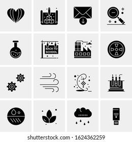 16 Business Universal Icons Vector. Creative Icon Illustration to use in web and Mobile Related project.