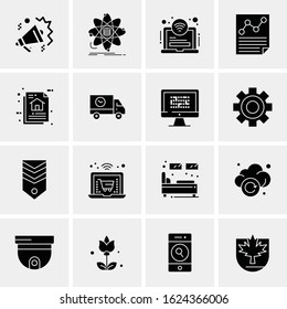 16 Business Universal Icons Vector. Creative Icon Illustration to use in web and Mobile Related project.