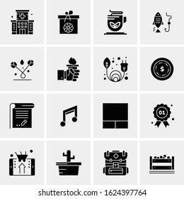 16 Business Universal Icons Vector. Creative Icon Illustration to use in web and Mobile Related project.