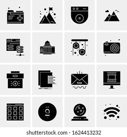 16 Business Universal Icons Vector. Creative Icon Illustration to use in web and Mobile Related project.