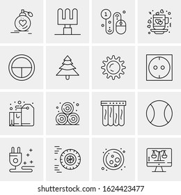 16 Business Universal Icons Vector. Creative Icon Illustration to use in web and Mobile Related project.