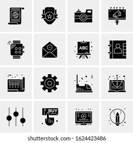 16 Business Universal Icons Vector. Creative Icon Illustration to use in web and Mobile Related project.