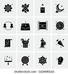 16 Business Universal Icons Vector. Creative Icon Illustration to use in web and Mobile Related project.