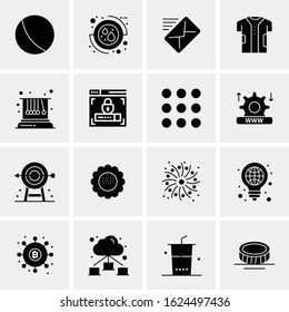 16 Business Universal Icons Vector. Creative Icon Illustration to use in web and Mobile Related project.