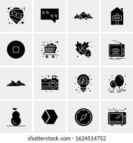 16 Business Universal Icons Vector. Creative Icon Illustration to use in web and Mobile Related project.