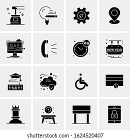 16 Business Universal Icons Vector. Creative Icon Illustration to use in web and Mobile Related project.