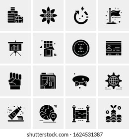 16 Business Universal Icons Vector. Creative Icon Illustration to use in web and Mobile Related project.