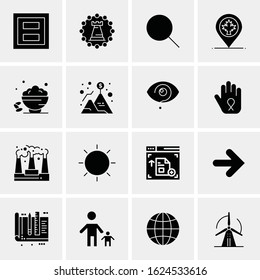 16 Business Universal Icons Vector. Creative Icon Illustration to use in web and Mobile Related project.