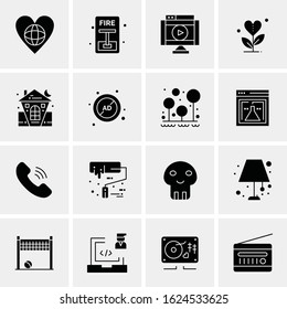 16 Business Universal Icons Vector. Creative Icon Illustration to use in web and Mobile Related project.