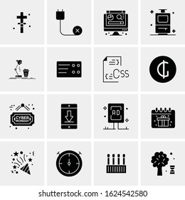 16 Business Universal Icons Vector. Creative Icon Illustration to use in web and Mobile Related project.