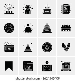 16 Business Universal Icons Vector. Creative Icon Illustration to use in web and Mobile Related project.