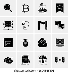 16 Business Universal Icons Vector. Creative Icon Illustration to use in web and Mobile Related project.