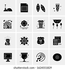 16 Business Universal Icons Vector. Creative Icon Illustration to use in web and Mobile Related project.