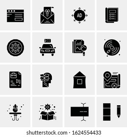 16 Business Universal Icons Vector. Creative Icon Illustration to use in web and Mobile Related project.