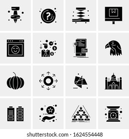 16 Business Universal Icons Vector. Creative Icon Illustration to use in web and Mobile Related project.