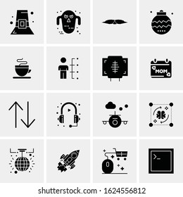 16 Business Universal Icons Vector. Creative Icon Illustration to use in web and Mobile Related project.