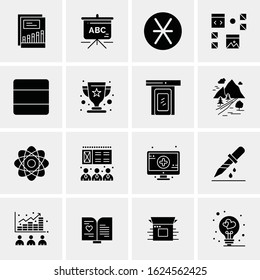 16 Business Universal Icons Vector. Creative Icon Illustration to use in web and Mobile Related project.