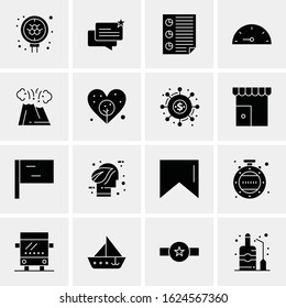 16 Business Universal Icons Vector. Creative Icon Illustration to use in web and Mobile Related project.