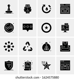 16 Business Universal Icons Vector. Creative Icon Illustration to use in web and Mobile Related project.