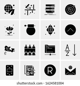 16 Business Universal Icons Vector. Creative Icon Illustration to use in web and Mobile Related project.