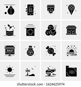 16 Business Universal Icons Vector. Creative Icon Illustration to use in web and Mobile Related project.