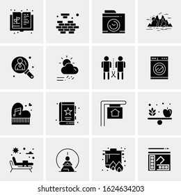 16 Business Universal Icons Vector. Creative Icon Illustration to use in web and Mobile Related project.