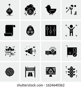 16 Business Universal Icons Vector. Creative Icon Illustration to use in web and Mobile Related project.