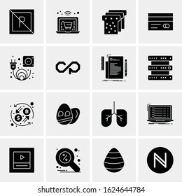 16 Business Universal Icons Vector. Creative Icon Illustration to use in web and Mobile Related project.
