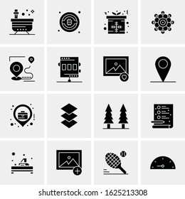 16 Business Universal Icons Vector. Creative Icon Illustration to use in web and Mobile Related project.