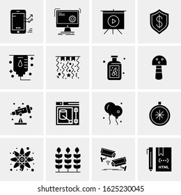 16 Business Universal Icons Vector. Creative Icon Illustration to use in web and Mobile Related project.