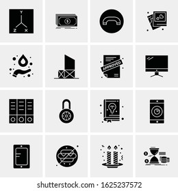 16 Business Universal Icons Vector. Creative Icon Illustration to use in web and Mobile Related project.