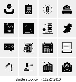 16 Business Universal Icons Vector. Creative Icon Illustration to use in web and Mobile Related project.