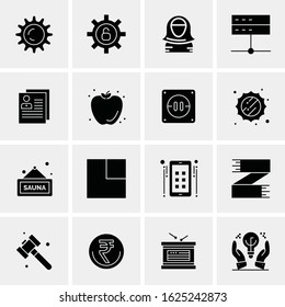 16 Business Universal Icons Vector. Creative Icon Illustration to use in web and Mobile Related project.